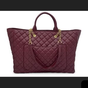Gilda Paris Large Quilted Tote Bag $199 MSRP
